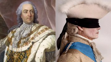 Rei Luís XV, da França e Johnny Depp em filme - Domínio Público e Divulgação