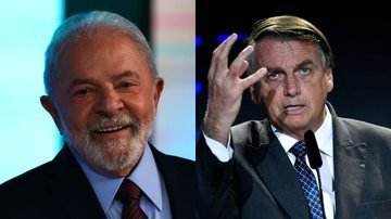 Lula (à esqu.) e Bolsonaro (à dir.) - Getty Images