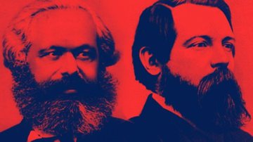 Karl Marx e Friedrich Engels - Domínio Público