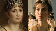 Recorte de retrato da imperatriz Josefina e no filme 'Napoleão' - Domínio Público via Wikimedia Commons e Divulgação