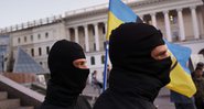 Grupo Azov, que se declara neonazista e atua atualmente como braço da Guarda Nacional Ucraniana - Getty Images