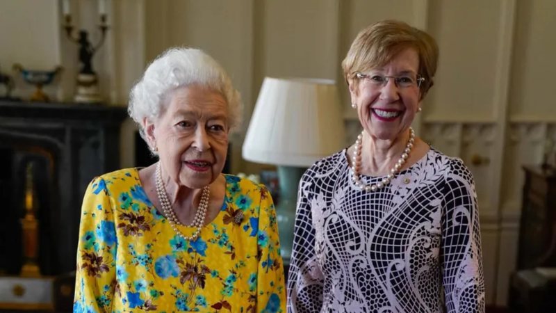 Rainha Elizabeth II com a governadora de New South Wales, em 22 de junho - Getty Images