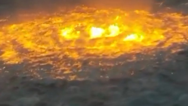 O incêndio - Divulgação/Vídeo/Twitter