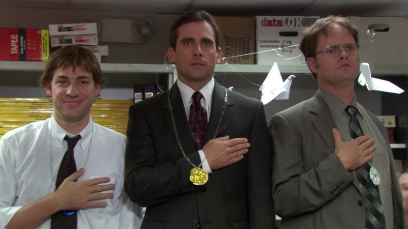Cena do episódio 'Olimpíadas de Escritório' de The Office - Divulgação/NBC