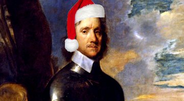Montagem de Cromwell com o gorro do Papai Noel - Wikimedia Commons