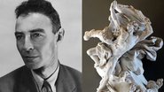Julis Robert Oppenheimer e estátua de Prometeu - Domínio Público