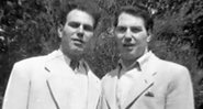 Oskar Stohr e Jack Yufe durante o primeiro encontro, em 1954 - Divulgação/Youtube