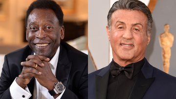Pelé e Sylvester Stallone - Getty Images