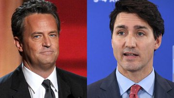 Matthew Perry (à esqu.) e Justin Trudeau (à dir.) - Getty Images
