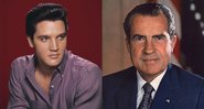 Montagem de Elvis Presley ao lado de Richard Nixon - Creative Commons