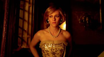 Kristen Stewart como princesa Diana em 'Spencer' (2021) - Divulgação/Diamond Films