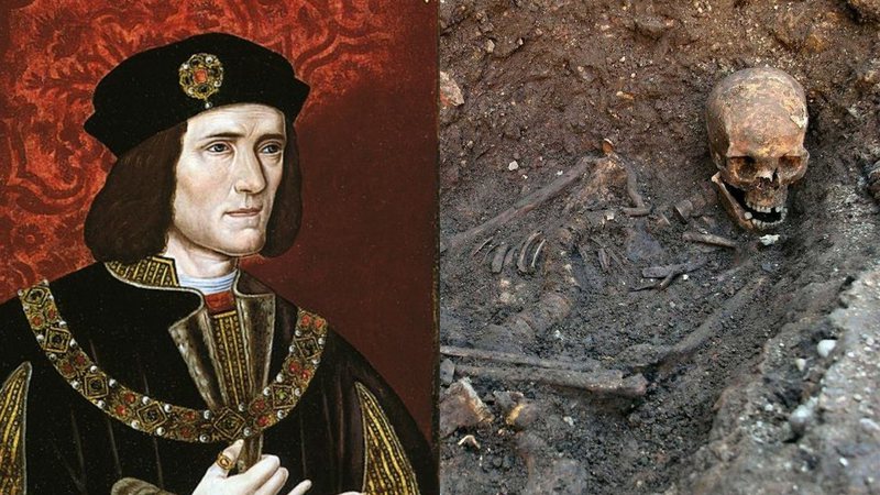 Retrato de Ricardo III e seu esqueleto