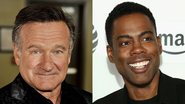 Os atores Robin Williams e Chris Rock - Getty Images