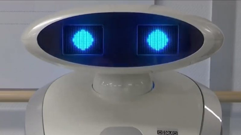O curioso robô se chama Franzi - Divulgação/Youtube/CNN