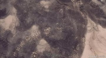 Rodas peculiares encontradas pelo programa - Google Earth