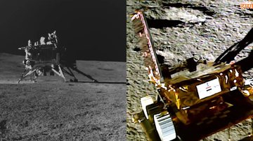 Imagens feitas durante missão lunar indiana Chandrayaan-3 - Divulgação/Organização Indiana de Pesquisa Espacial (ISRO)