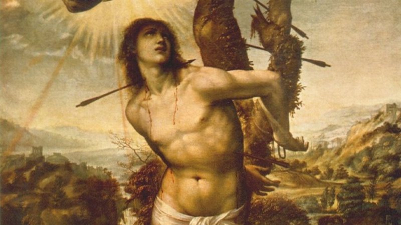 São Sebastião em pintura de Il Sodoma - Il Sodoma / The Yorck Project via Wikimedia Commons