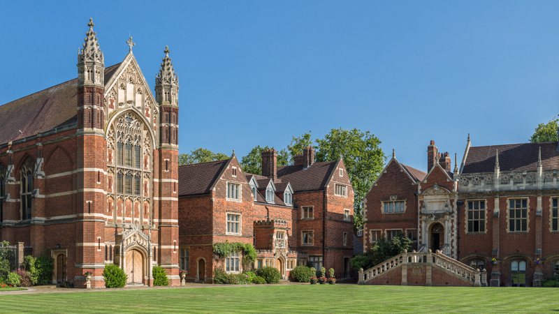 Fotografia do Selwyn College, da Universidade de Cambridge