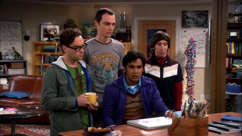 Os personagens Leonard, Sheldon, Raj e Howard em 'The Big Bang Theory' - Divulgação / CBS