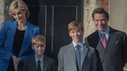 Elenco de 'The Crown' como princesa Diana e os então príncipes Harry, William e Charles - Divulgação / Netflix
