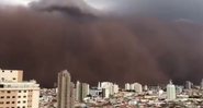 Tempestade em Franca - Divulgação/Vìdeo/Twitter