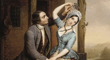 Pintura 'Um casal namorador', de Jean Henri de Coene - Domínio Público/ Creative Commons/ Wikimedia Commons