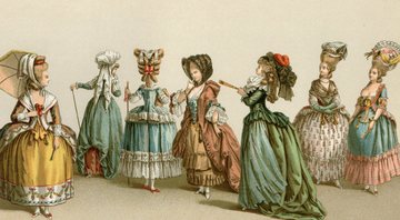 Ilustração de mulheres no século 18 - Joeman Empire/ Creative Commons/ Wikimedia Commons