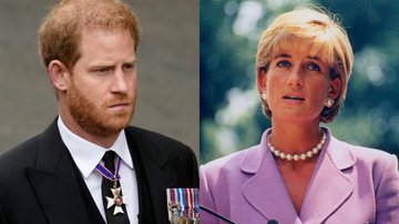 O príncipe Harry (à esqu.) e a princesa Diana (à dir.) - Getty Images e John Mathew Smith (Creative Commons)