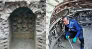 O interior da tumba encontrada na China - Divulgação/DailyStar