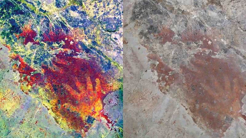 Aprimoramento digital e arte rupestre encontrada no Timor-Leste - Divulgação/Christopher Standish