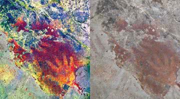 Aprimoramento digital e arte rupestre encontrada no Timor-Leste - Divulgação/Christopher Standish