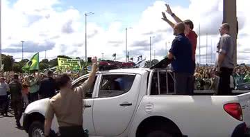 Jair Bolsonaro discursa para apoiadores em Brasília - Divulgação/ Youtube