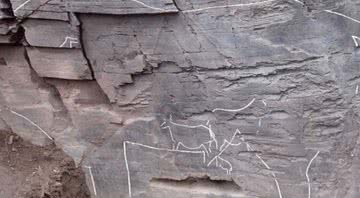 Pintura rupestre de 23 mil anos - Divulgação / Fundação Côa Parque