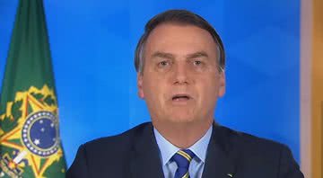 Bolsonaro durante pronunciamento - Divulgação/ Youtube