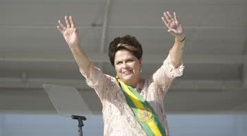 Dilma em seu discurso oficial no dia de sua posse - Wikimedia Commons
