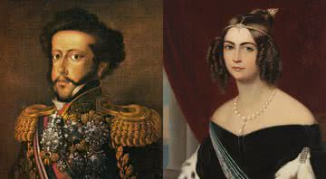Dom Pedro I e Amélia em pintura oficial - Wikimedia Commons