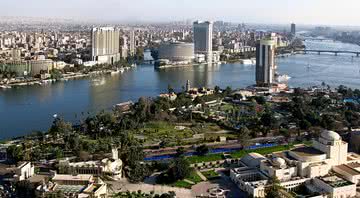Fotografia de Cairo vista da Torre do Cairo - Domínio Público/ Creative Commons/ Wikimedia Commons