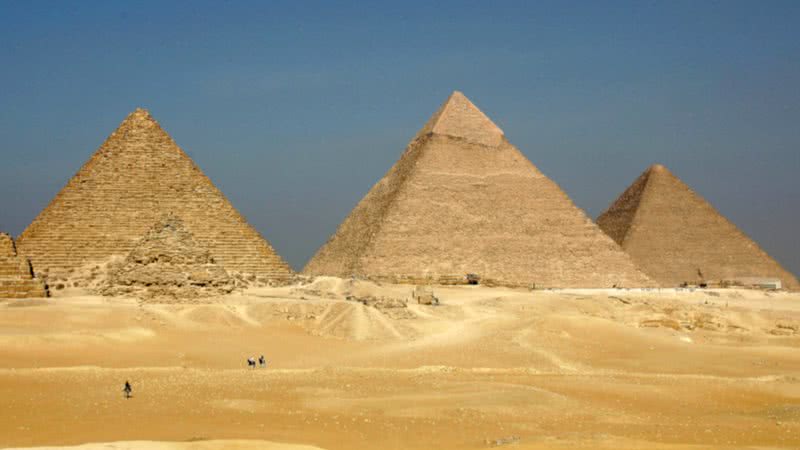 A grande pirâmides de Quéops, Quéfren e Miquerinos no Egito - Getty Images
