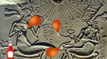 Akhenaton almoçando ficcionalmente - Wikimedia Commons