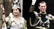 A rainha Elizabeth II e o príncipe Philip na cerimônia de coroação - Getty Images