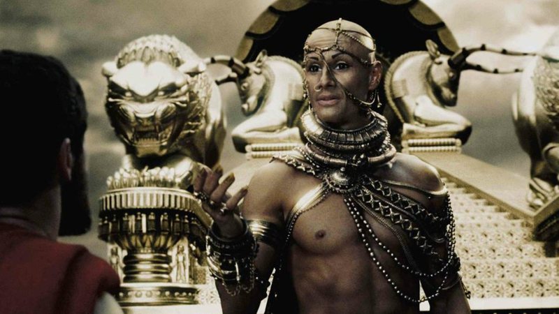 Rodrigo Santoro em '300: A Ascenção do Império' - Divulgação/ Warner Bros. Pictures