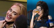 Montagem com fotografia de Adele e Amy Winehouse - Getty Images