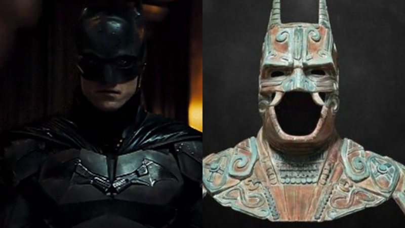 O novo Batman da DC (à esqu.) - Camazotz em escultura (à dir.) - Divulgação - DC Comics / Divulgação - Christian Pacheco