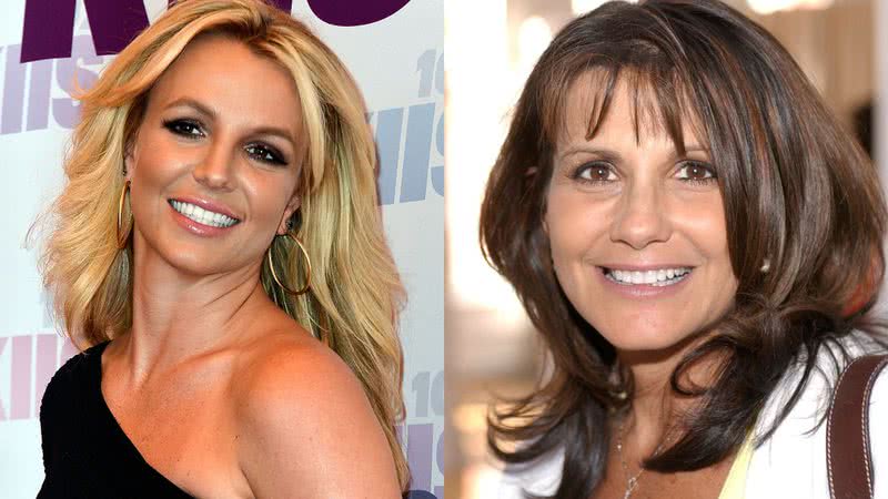 À esquerda, a cantora Britney Spears e, à direita, Lynne Spears, a mãe da artista - Getty Images