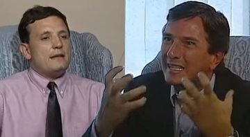 Cabrini entrevista Collor em 1995 - Divulgação / SBT