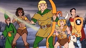 Cena de 'Caverna do Dragão' (1983 - 1985) com os personagens principais reunidos - Reprodução/BVS Entertainment