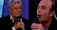 Clodovil e Cacá Rosset discutem em palco - Divulgação / RecordTV