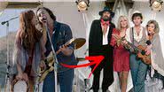 Montagem entre membros de 'Daisy Jones and The Six' e do Fleetwood Mac - Divulgação / Amazon Prime Vídeo (esq.) / Amazon (dir.)