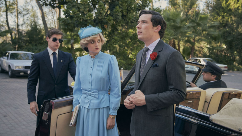 Atores interpretando Lady Di e o Príncipe Charles em 'The Crown' - Divulgação / Netflix