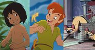 Montagem com três animações clássicas da Disney - Divulgação/Disney